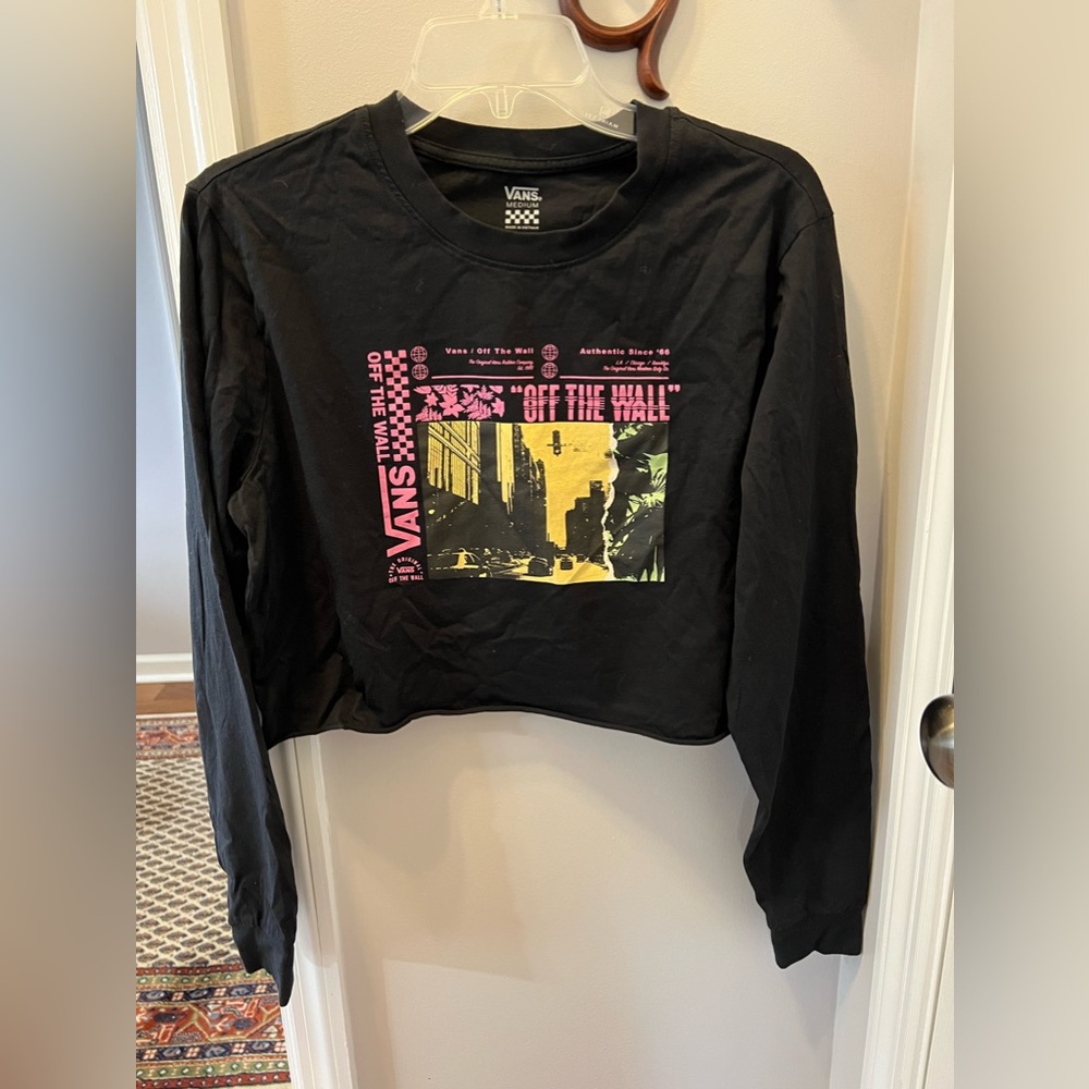 Vans Long Sleeve Cropped Tshirt